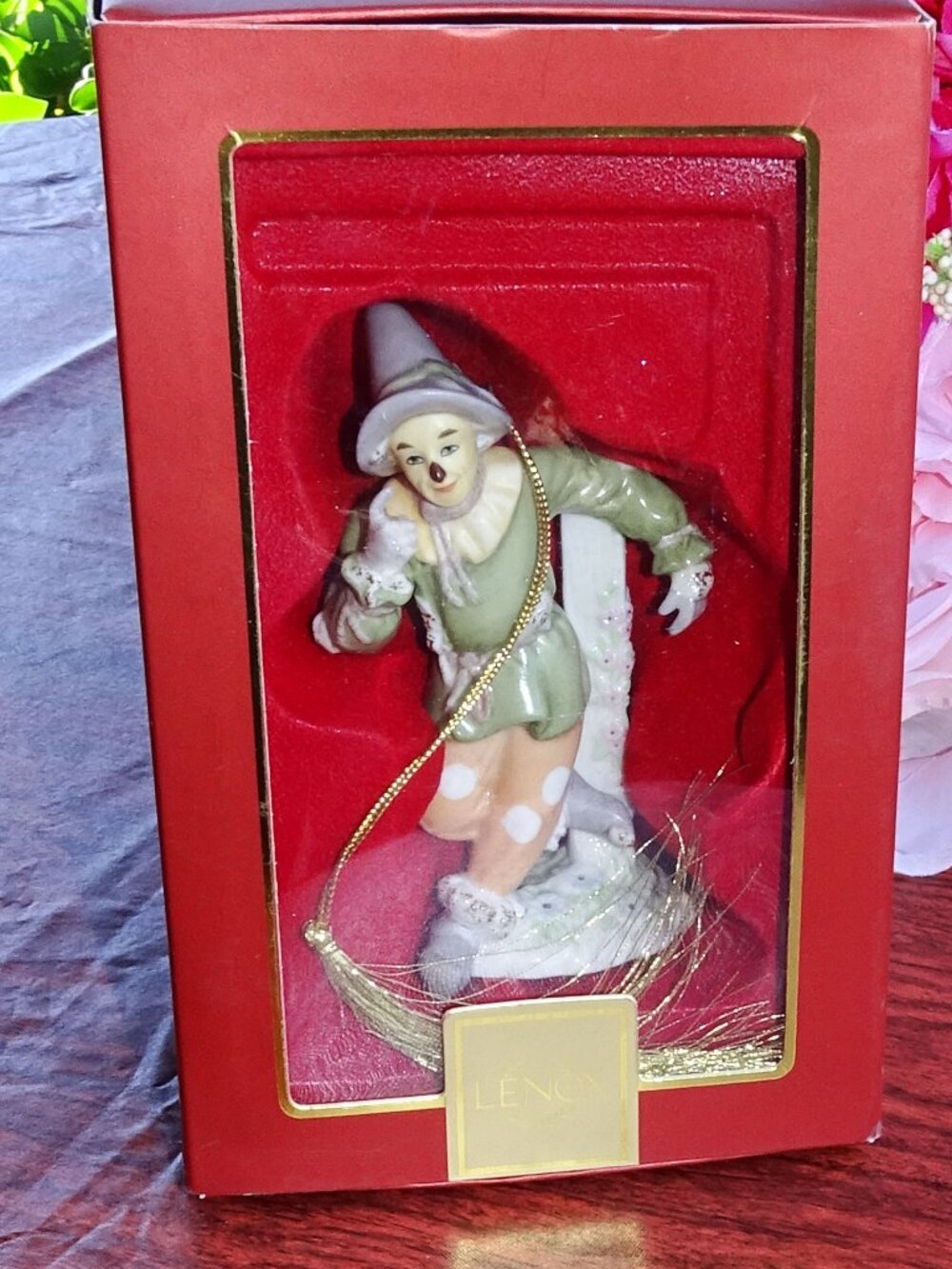 Lenox Wizard of Oz Scarecrow Porcelain Christmas Ornament 783011 in Box
